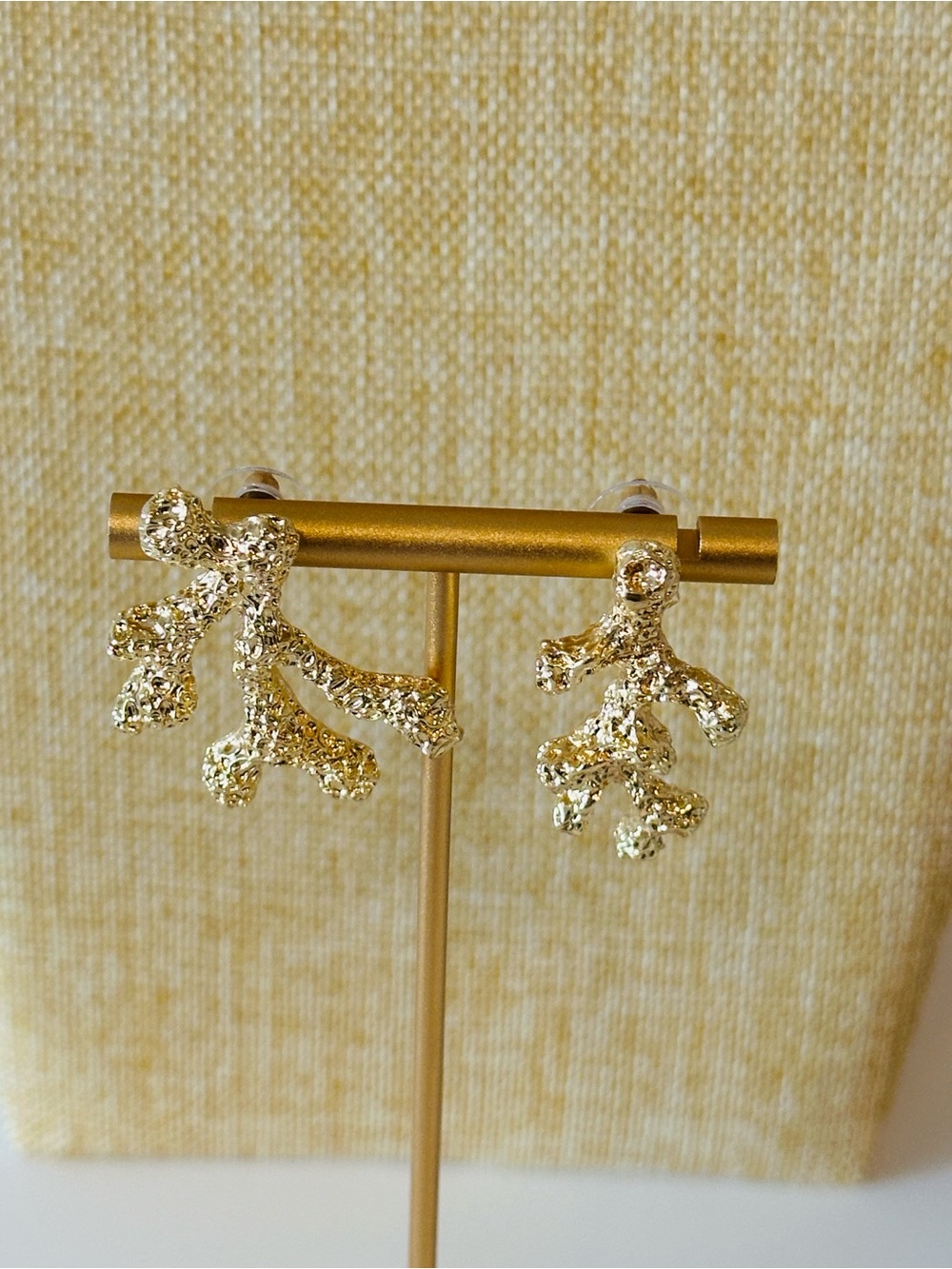 Fashion Jewelry Gold Branch Stud Earrings